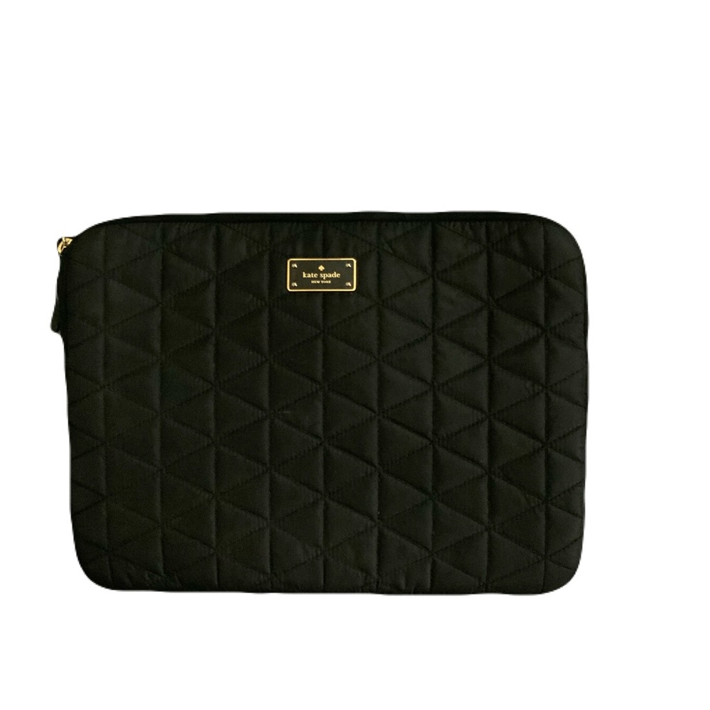Kate Spade Black Quilted Accessory Case